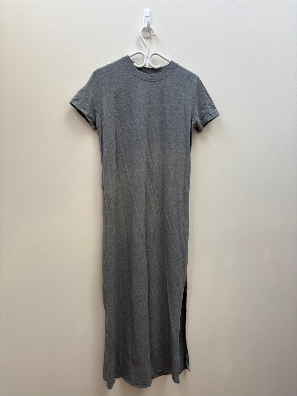 lululemon athletica Heather Grey Short-Sleeve Maxi Dress